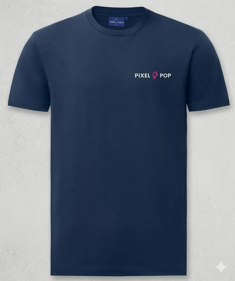 Pixel Pop branded t-shirt